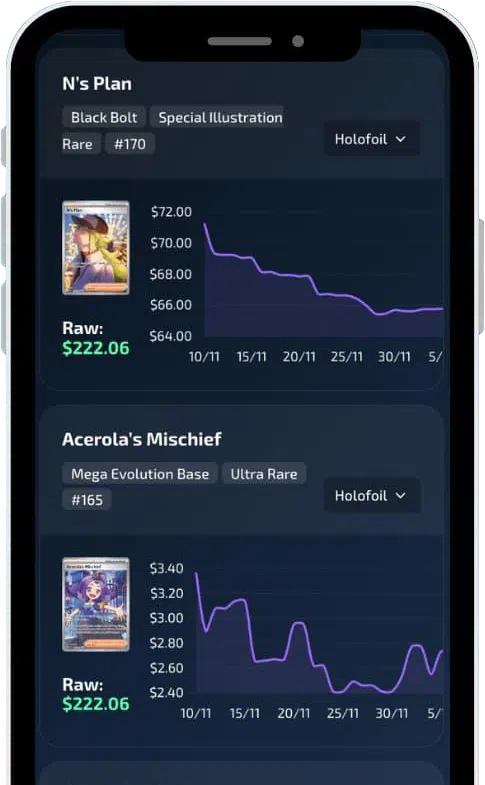 Track and value your Pokémon card collection