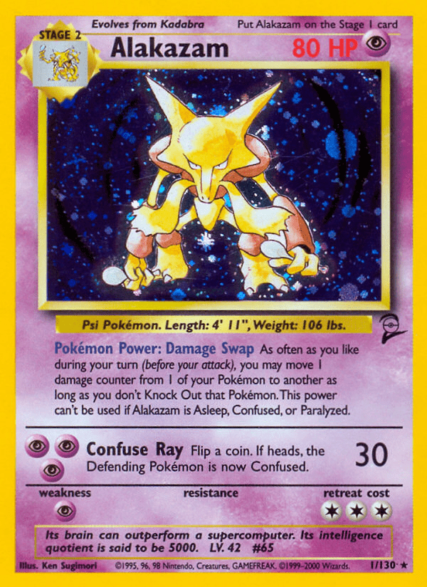 Alakazam Pokemon Card Background