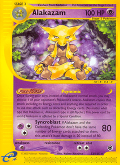 Alakazam ecard1-33 Rare from  Set