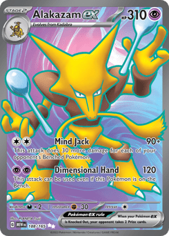 Alakazam ex sv3pt5-188 Ultra Rare from 151 Set