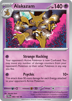 Alakazam sv6-82 Rare from Twilight Masquerade Set