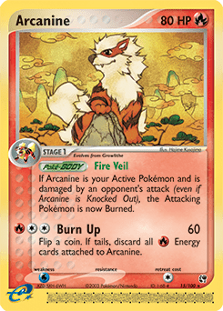 Arcanine ex2-15 Rare from Sandstorm Set