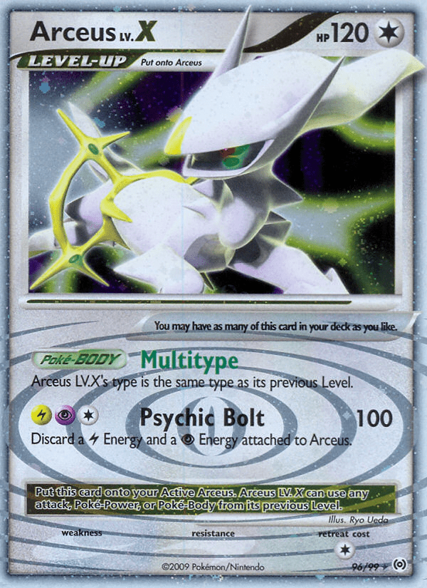 Arceus LV.X pl4-96 Rare Holo LV.X from Arceus Set