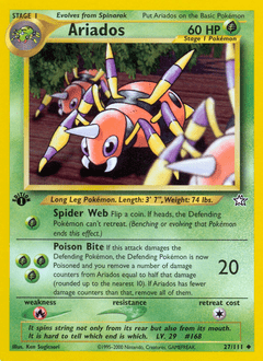 Ariados neo1-27 Uncommon from Neo Genesis Set