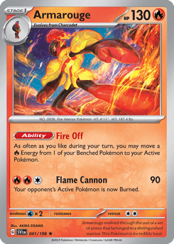 Armarouge sv1-41 Rare from Scarlet & Violet Set