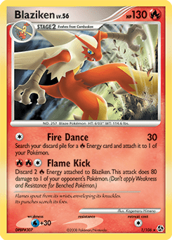 Blaziken dp4-1 Rare Holo from Great Encounters Set