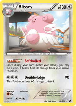 Blissey bw5-82 Rare Holo from Dark Explorers Set