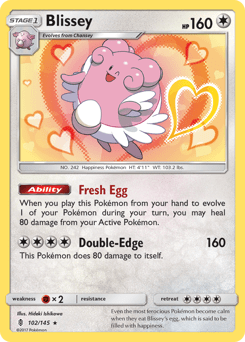 Blissey sm2-102 Rare Holo from Guardians Rising Set