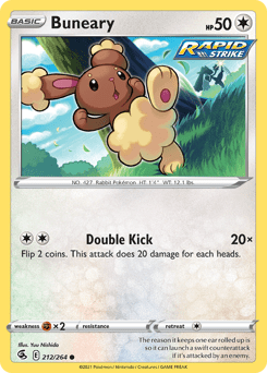 Buneary swsh8-212 Common from Fusion Strike Set
