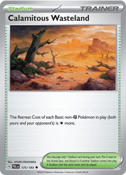Calamitous Wasteland sv2-175 Uncommon from Paldea Evolved Set