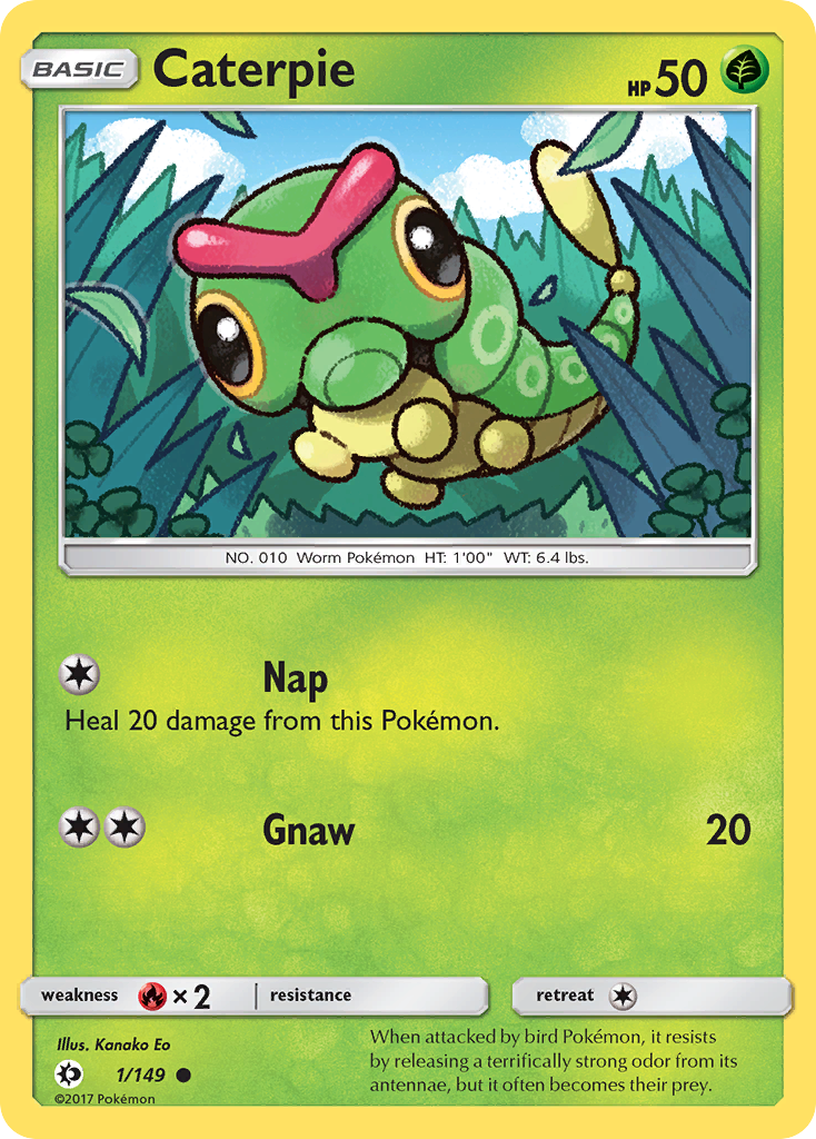 Caterpie sm1-1 Common from Sun & Moon Set