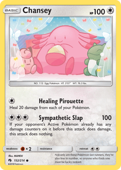 Chansey sm8-152 Common from Lost Thunder Set