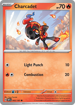 Charcadet sv3-43 Common from Obsidian Flames Set