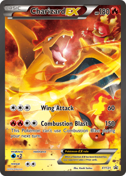 Charizard-EX xyp-XY121 Promo from XY Black Star Promos Set