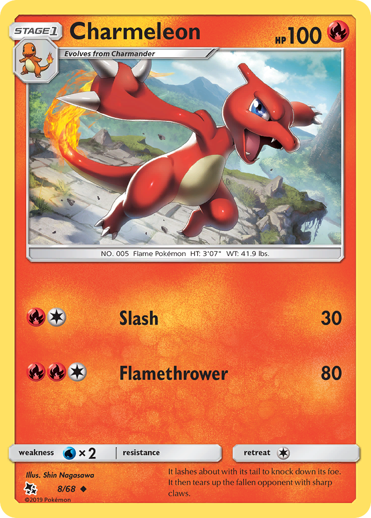 Charmeleon sm115-8 Uncommon from Hidden Fates Set