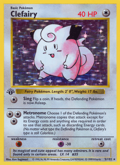 Clefairy base1-5 Rare Holo from Base Set