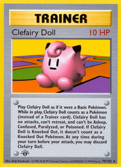 Clefairy Doll base1-70 Rare from Base Set