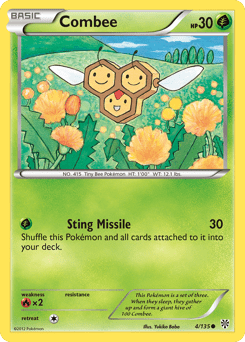 Combee bw8-4 Common from Plasma Storm Set