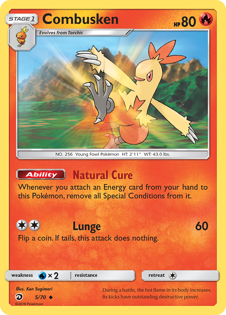 Combusken sm75-5 Uncommon from Dragon Majesty Set
