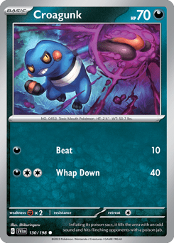 Croagunk sv1-130 Common from Scarlet & Violet Set