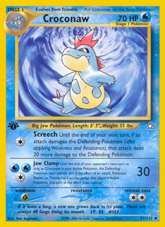 Croconaw neo1-31 Uncommon from Neo Genesis Set