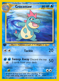 Croconaw neo1-32 Uncommon from Neo Genesis Set