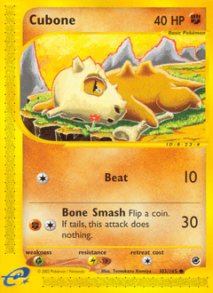 Cubone ecard1-103 Common from  Set