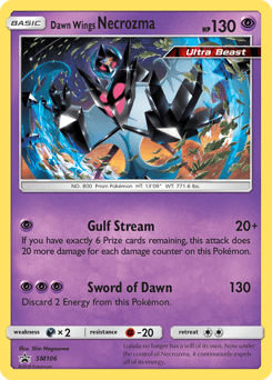 Dawn Wings Necrozma smp-SM106 Promo from SM Black Star Promos Set
