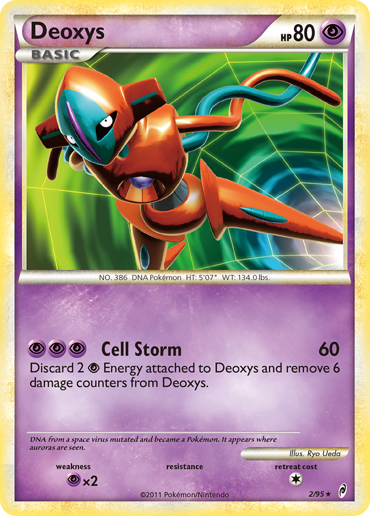 Deoxys col1-2 Rare Holo from Call of Legends Set