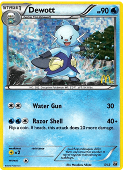 Dewott mcd12-5  from McDonald's Collection 2012 Set