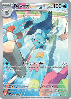 Dewott rsv10pt5-106 Illustration Rare from White Flare Set