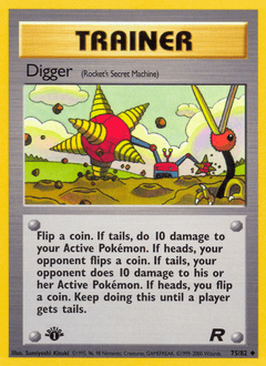 Digger base5-75 Uncommon from Team Rocket Set