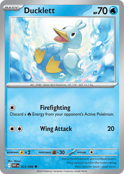 Ducklett rsv10pt5-25 Common from White Flare Set