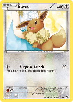 Eevee bw11-RC14 Uncommon from Legendary Treasures Set
