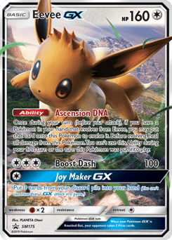 Eevee-GX smp-SM175 Promo from SM Black Star Promos Set