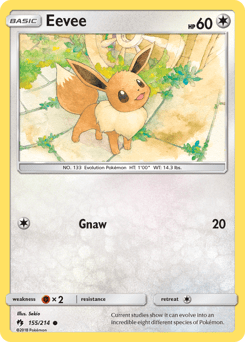 Eevee sm8-155 Common from Lost Thunder Set
