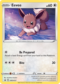 Eevee swshp-SWSH127 Promo from SWSH Black Star Promos Set
