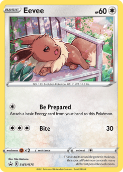 Eevee swshp-SWSH175 Promo from SWSH Black Star Promos Set