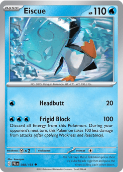 Eiscue sv2-48 Uncommon from Paldea Evolved Set