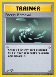 Energy Removal base1-92 Common from Base Set