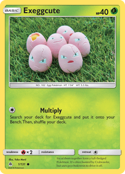 Exeggcute sm6-1 Common from Forbidden Light Set