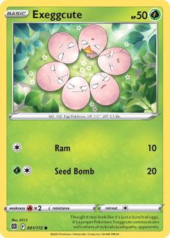 Exeggcute swsh9-1 Common from Brilliant Stars Set