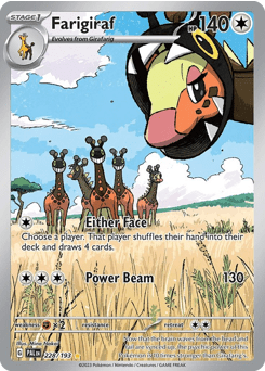 Farigiraf sv2-228 Illustration Rare from Paldea Evolved Set