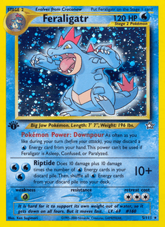 Feraligatr neo1-5 Rare Holo from Neo Genesis Set