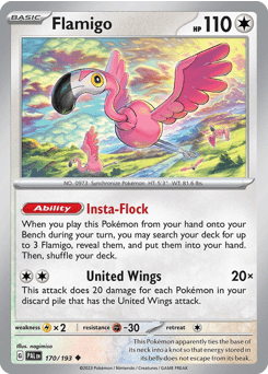 Flamigo sv2-170 Uncommon from Paldea Evolved Set