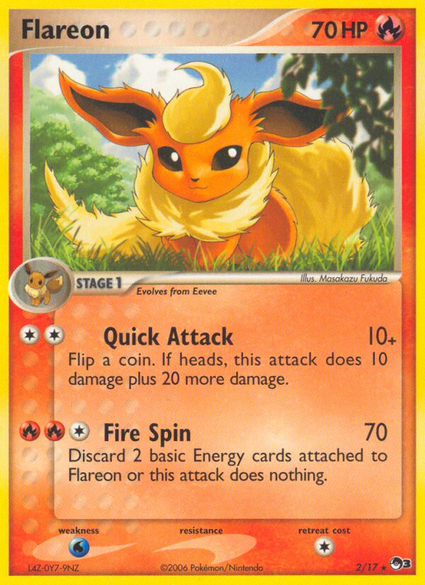 Flareon pop3-2 Rare from POP Series 3 Set