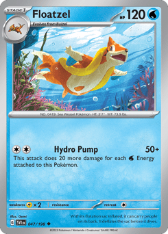 Floatzel sv1-47 Uncommon from Scarlet & Violet Set