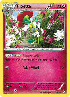 Floette xy2-64 Rare from Flashfire Set