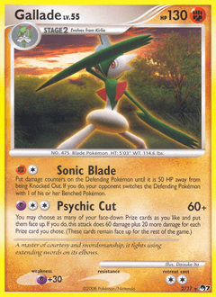 Gallade pop7-2 Rare from POP Series 7 Set