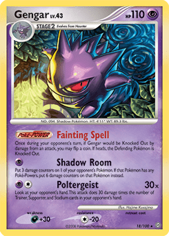 Gengar dp7-18 Rare from Stormfront Set